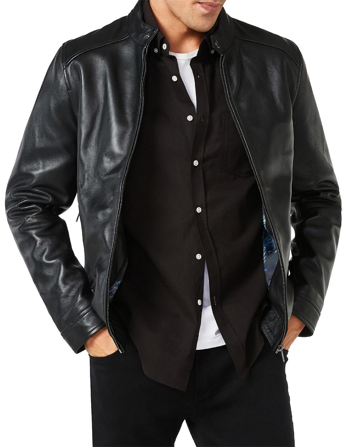 politix leather jacket