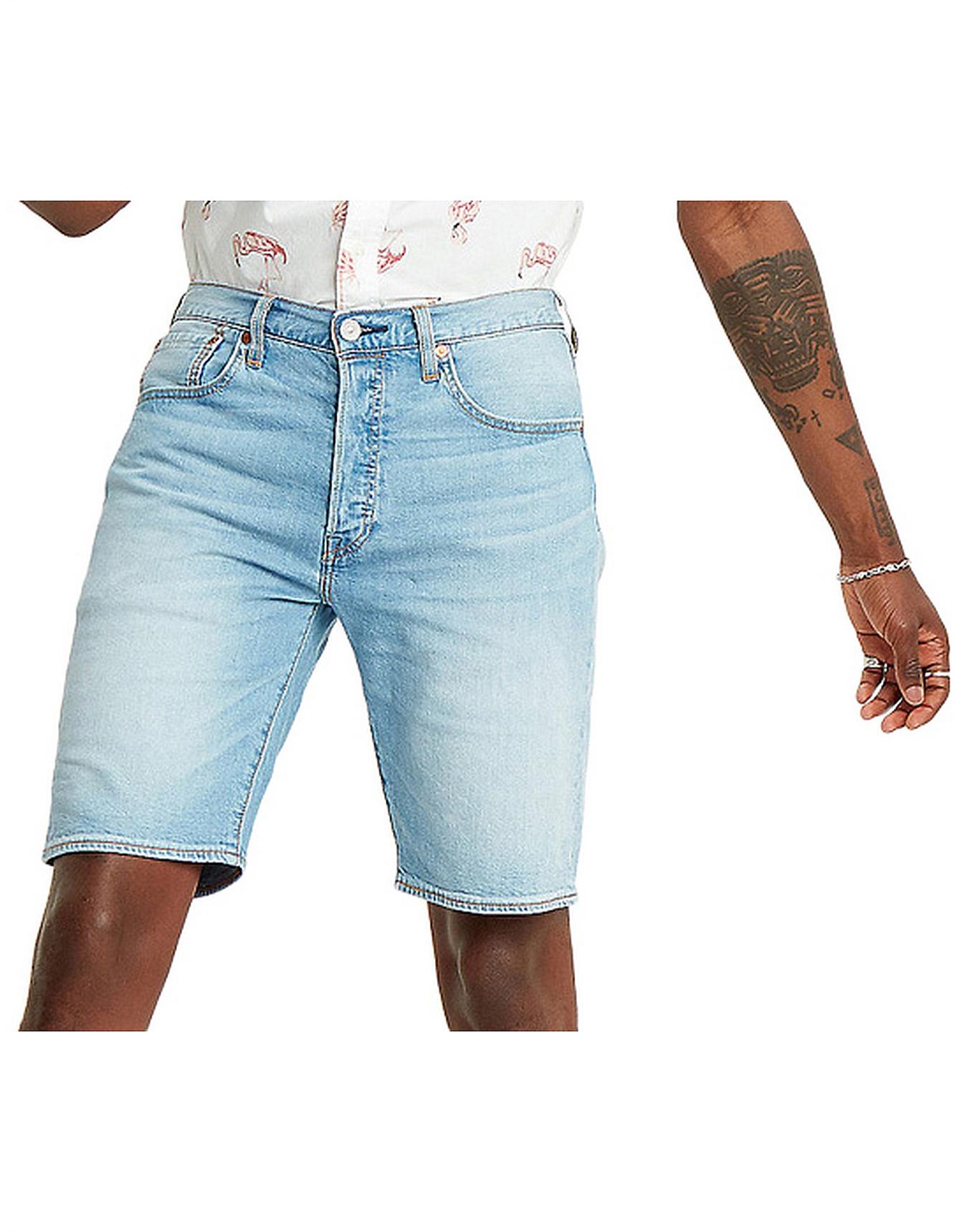 levis 501 hemmed shorts