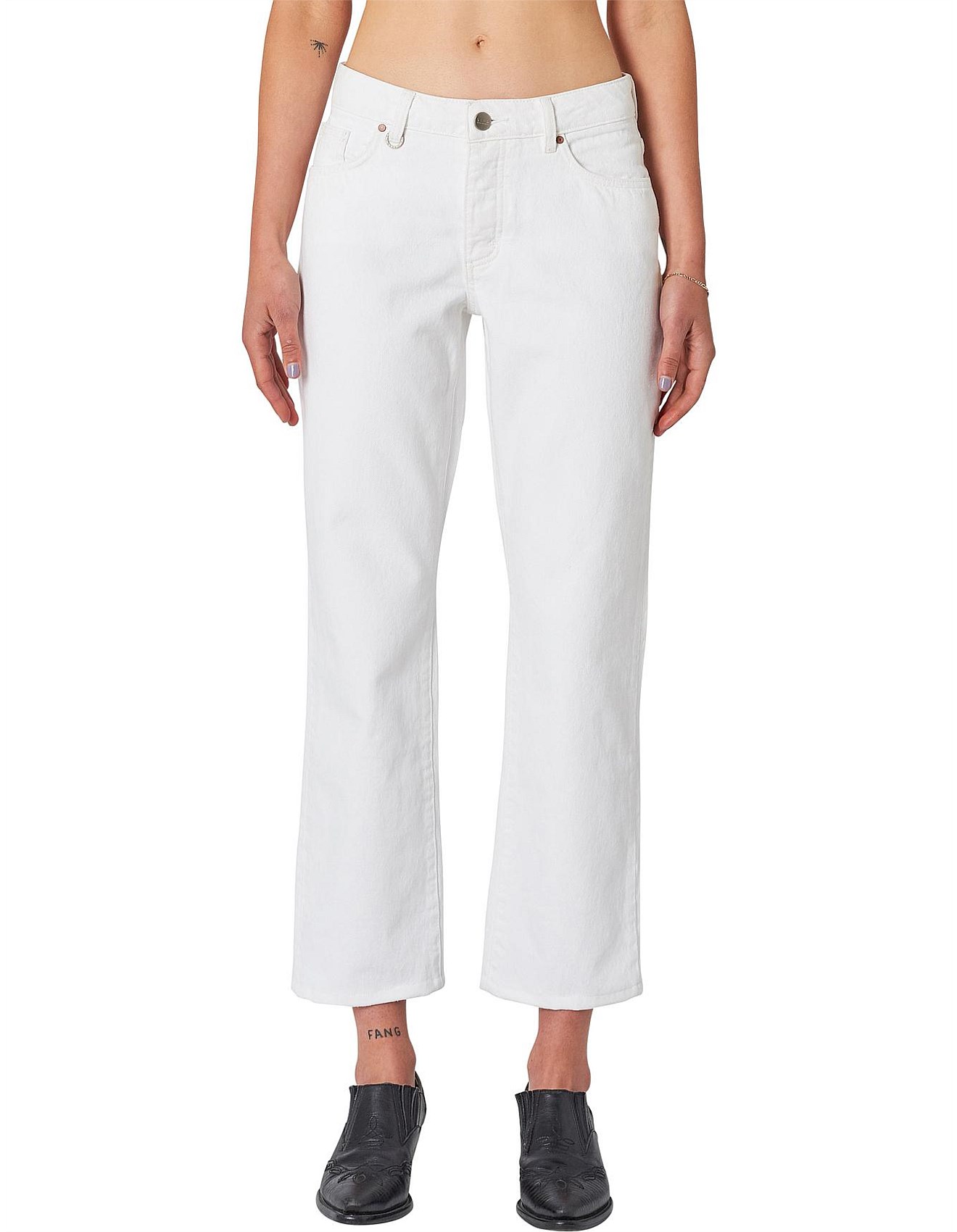 david jones white jeans