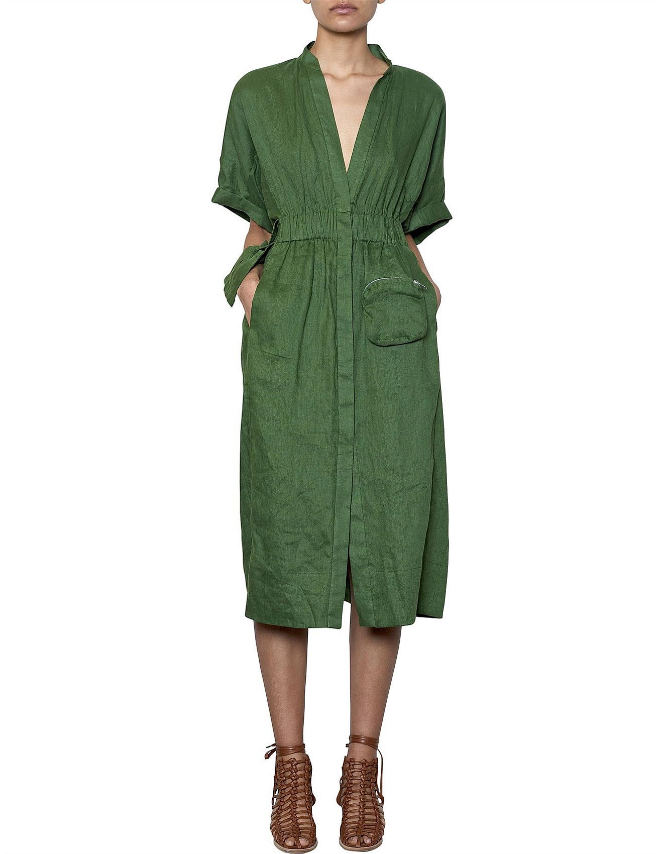 david jones linen dress