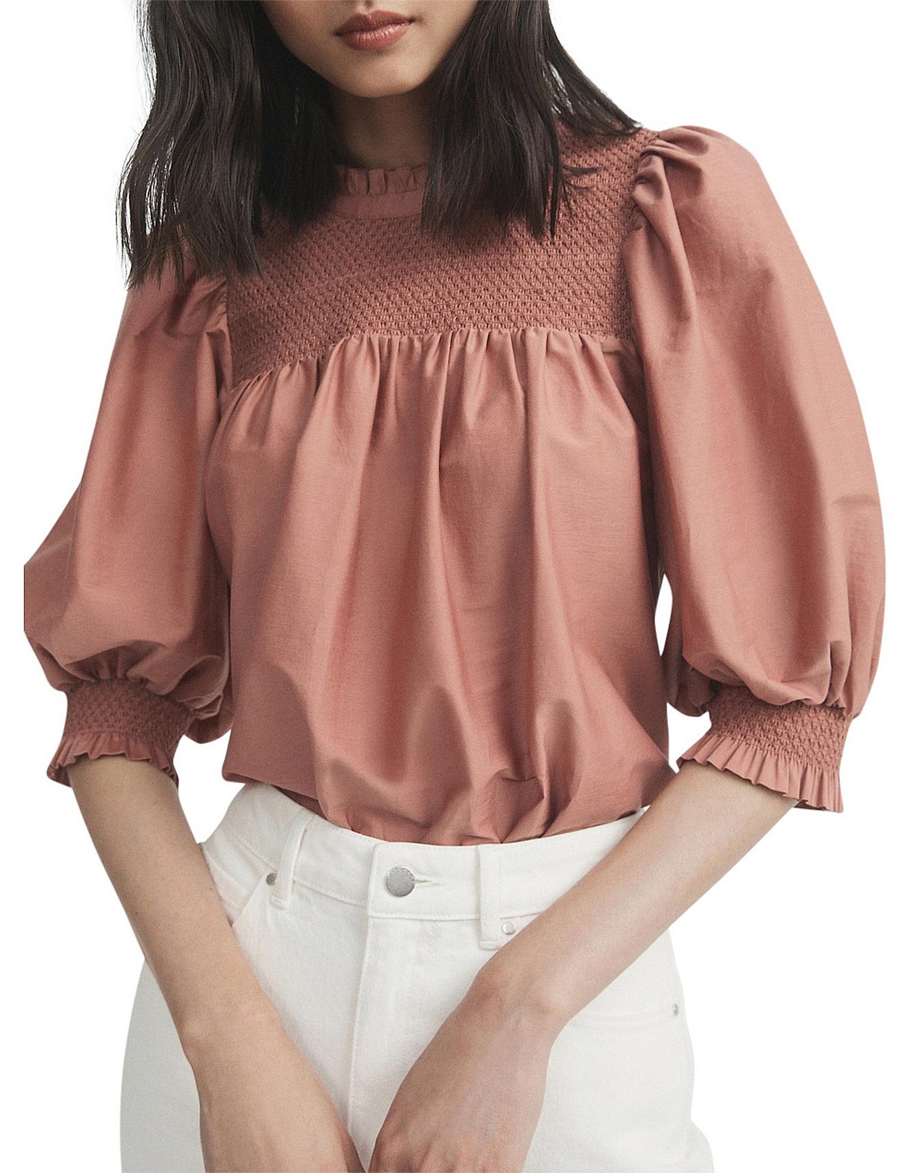 witchery pintuck blouse