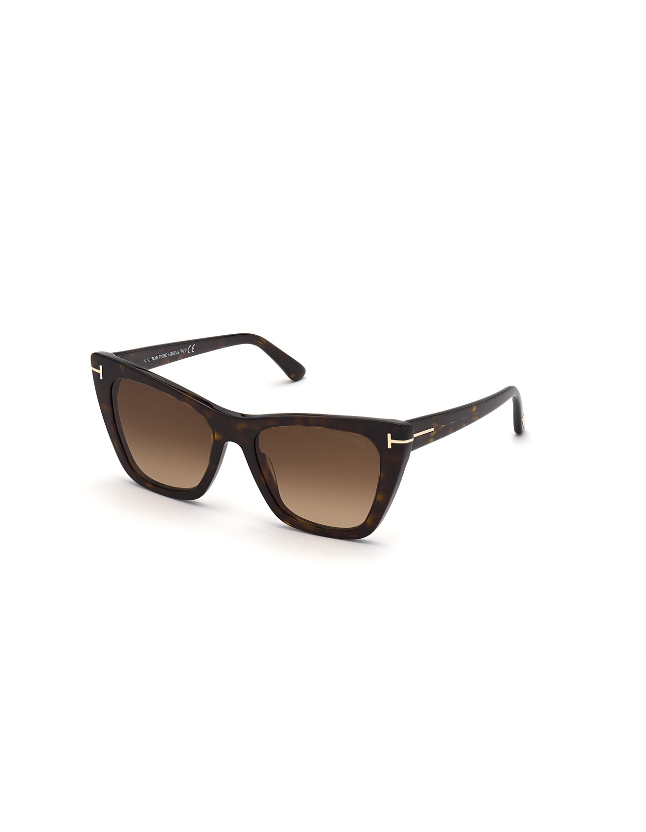 Tom Ford Poppy Havana Sqaure Sunglasses | David Jones