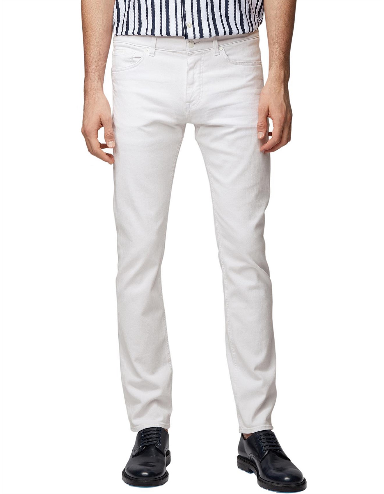 david jones white jeans