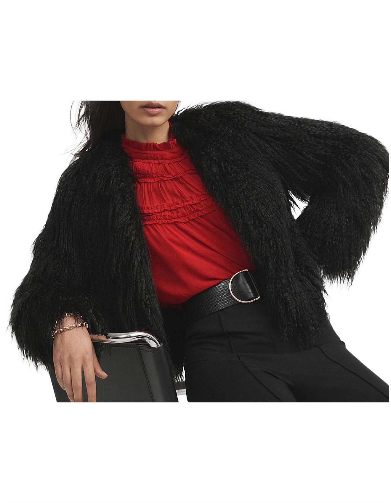 faux fur jacket david jones