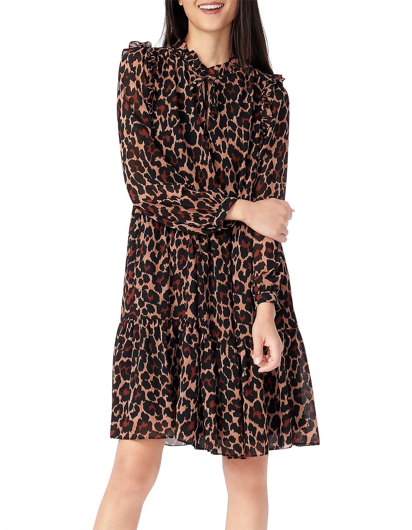 j crew animal print dress