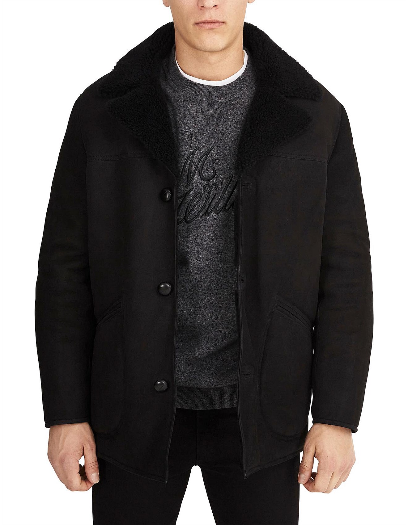 shearling jacket rm williams