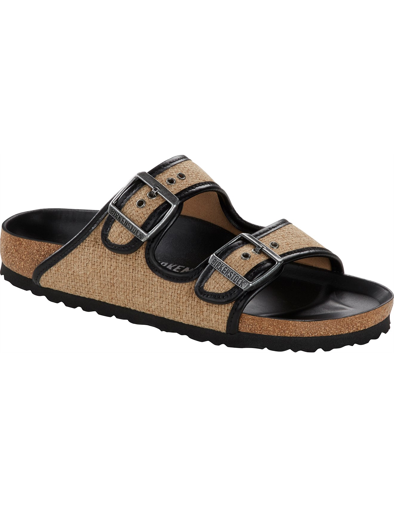 birkenstock jute and leather