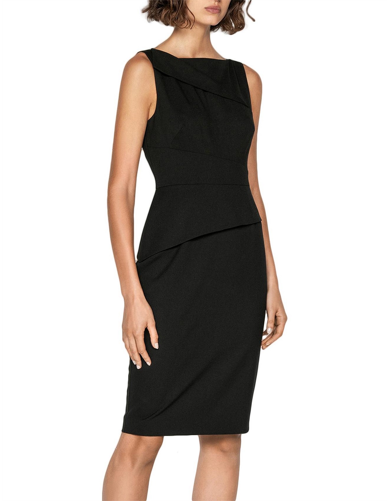 cue asymmetric pencil dress