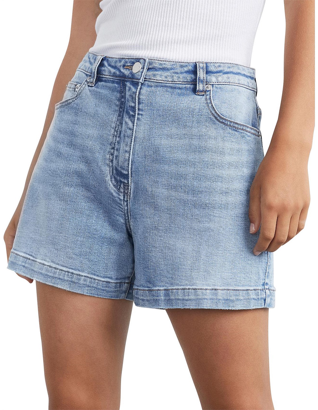 french connection denim shorts