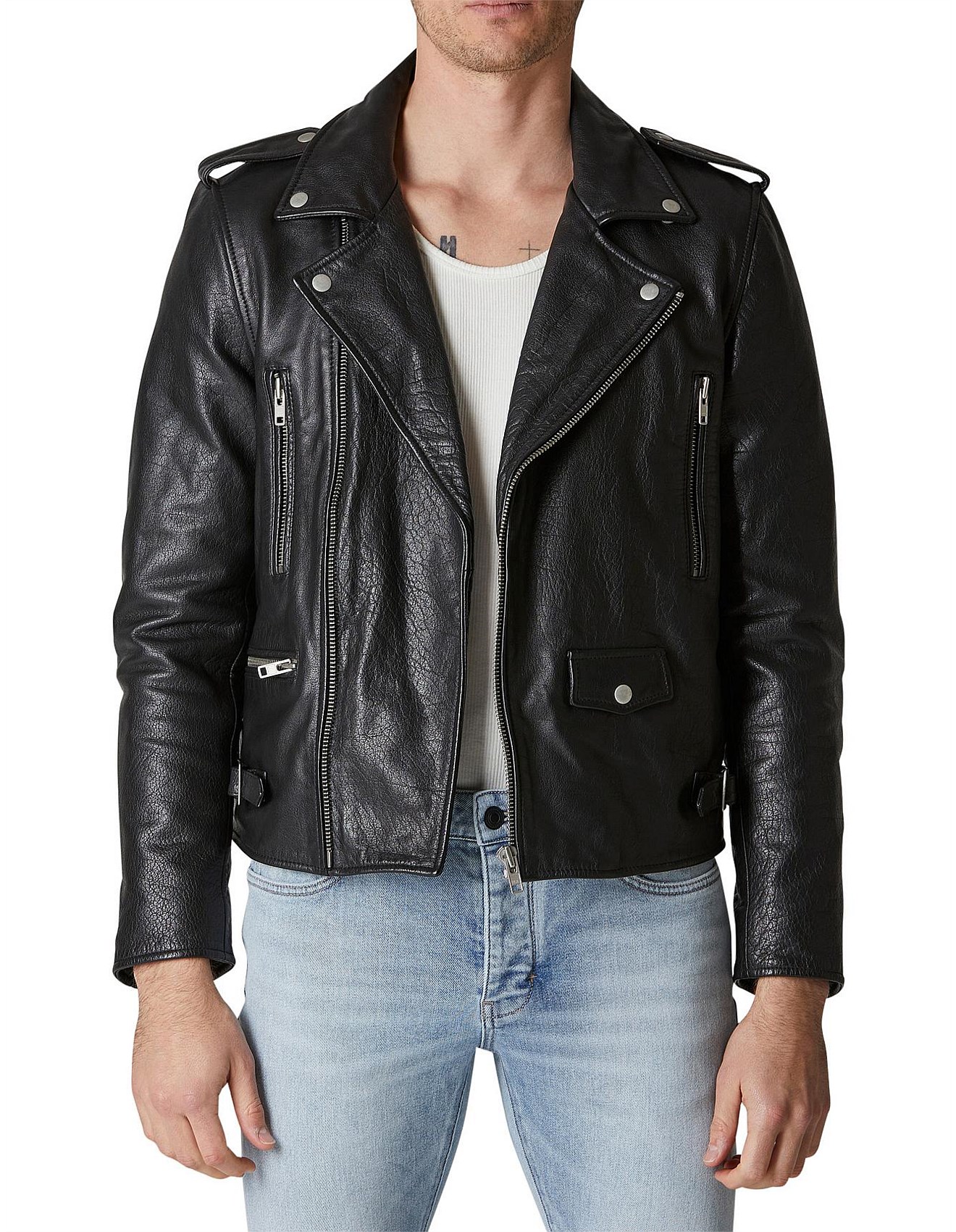 david jones leather jacket