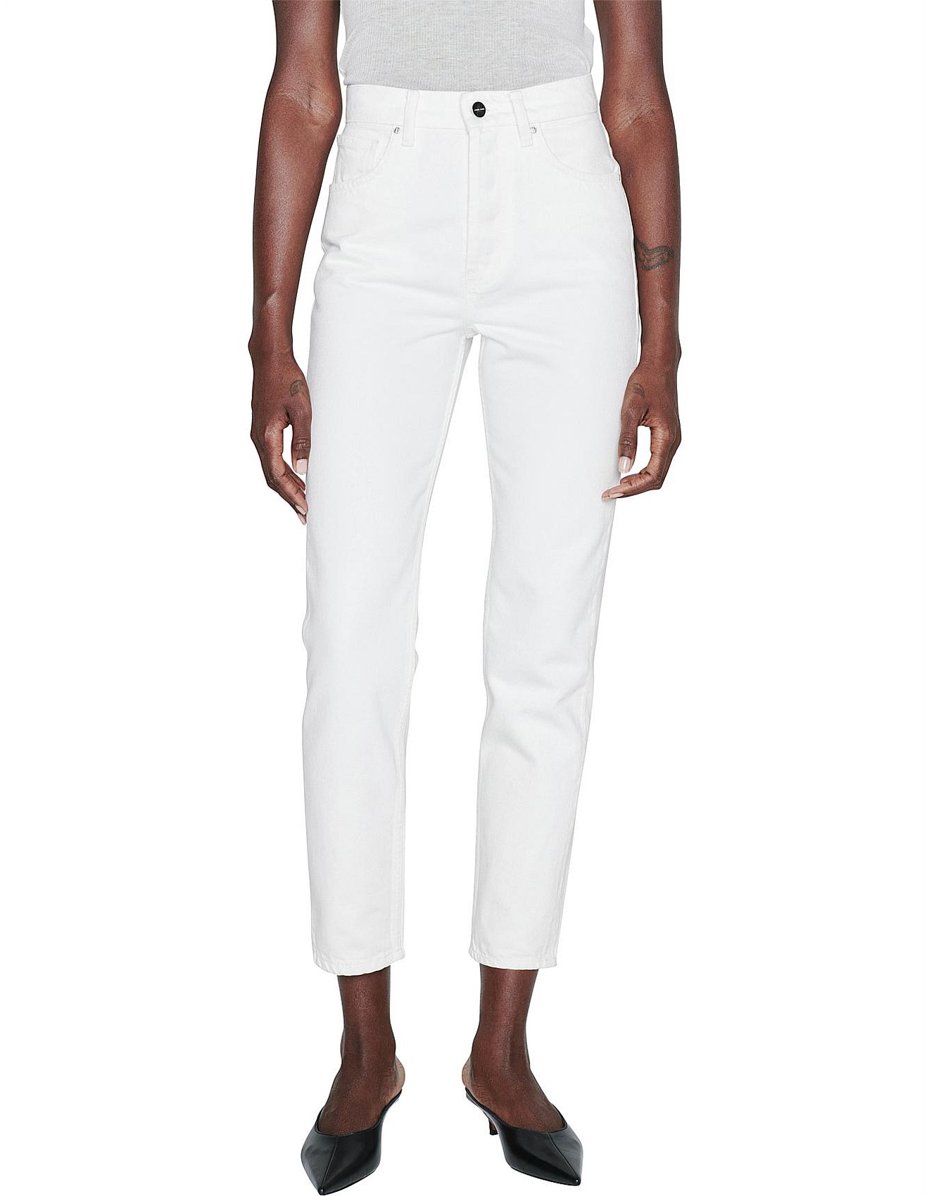 david jones white jeans