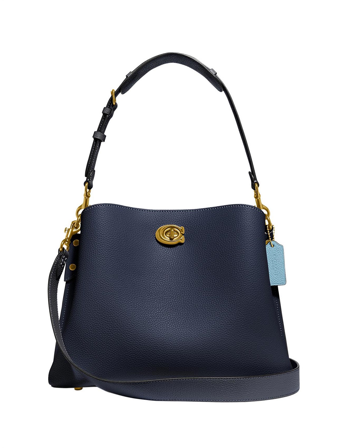 navy shoulder bag