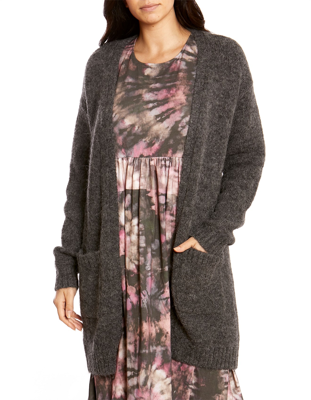 david jones longline cardigan