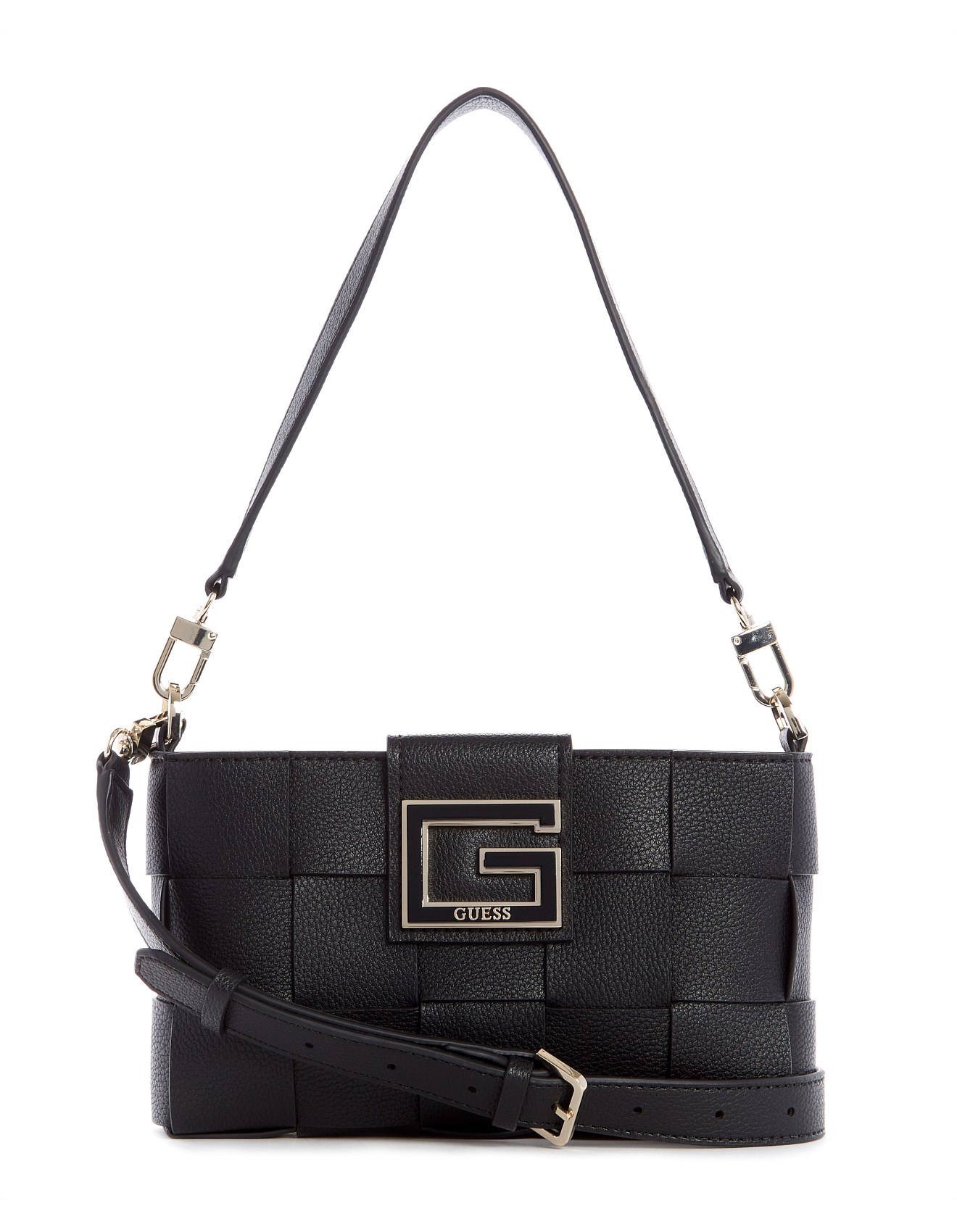 guess liberty city top zip shoulder bag