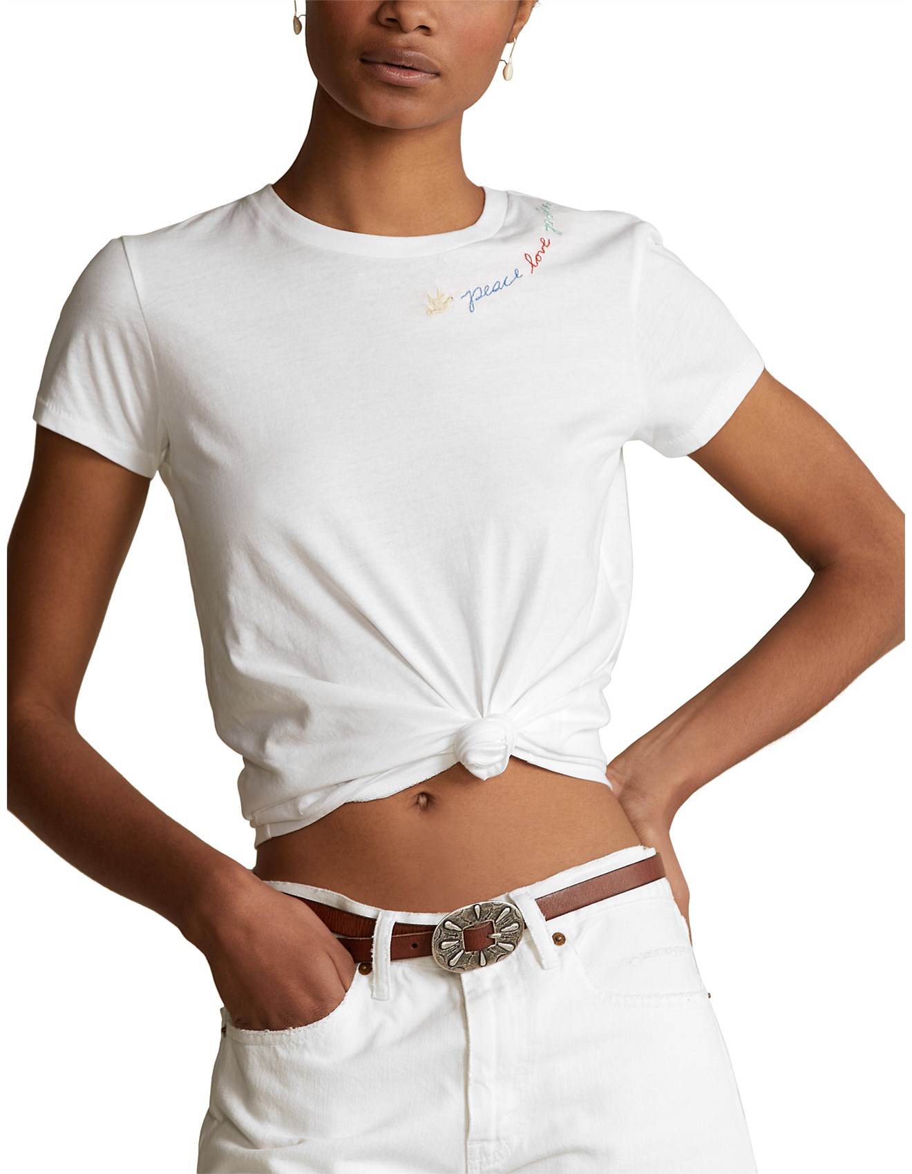 Polo Ralph Lauren: Women Clothing & more | David Jones - PEACE LOVE POLO TEE