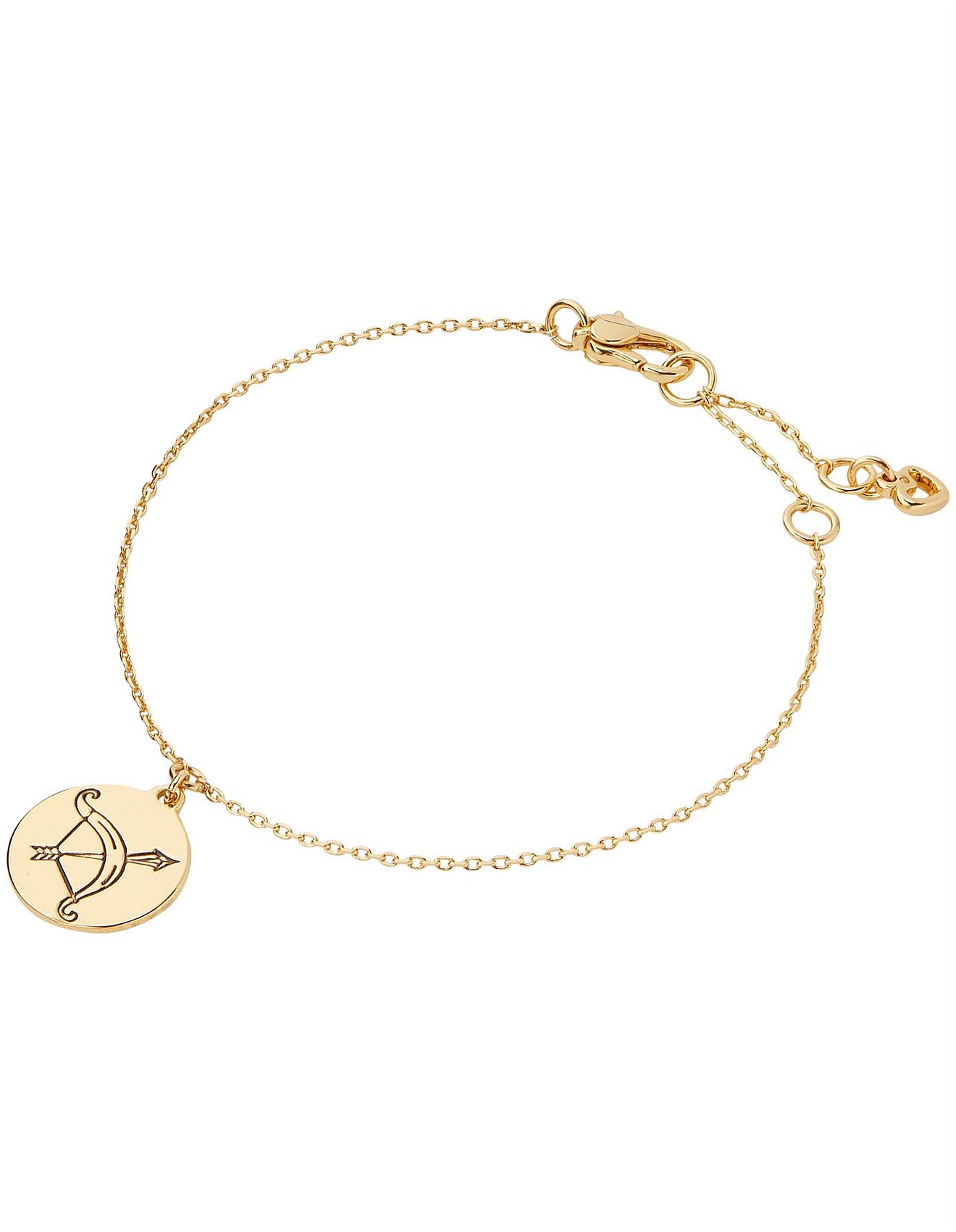 gold sagittarius bracelet