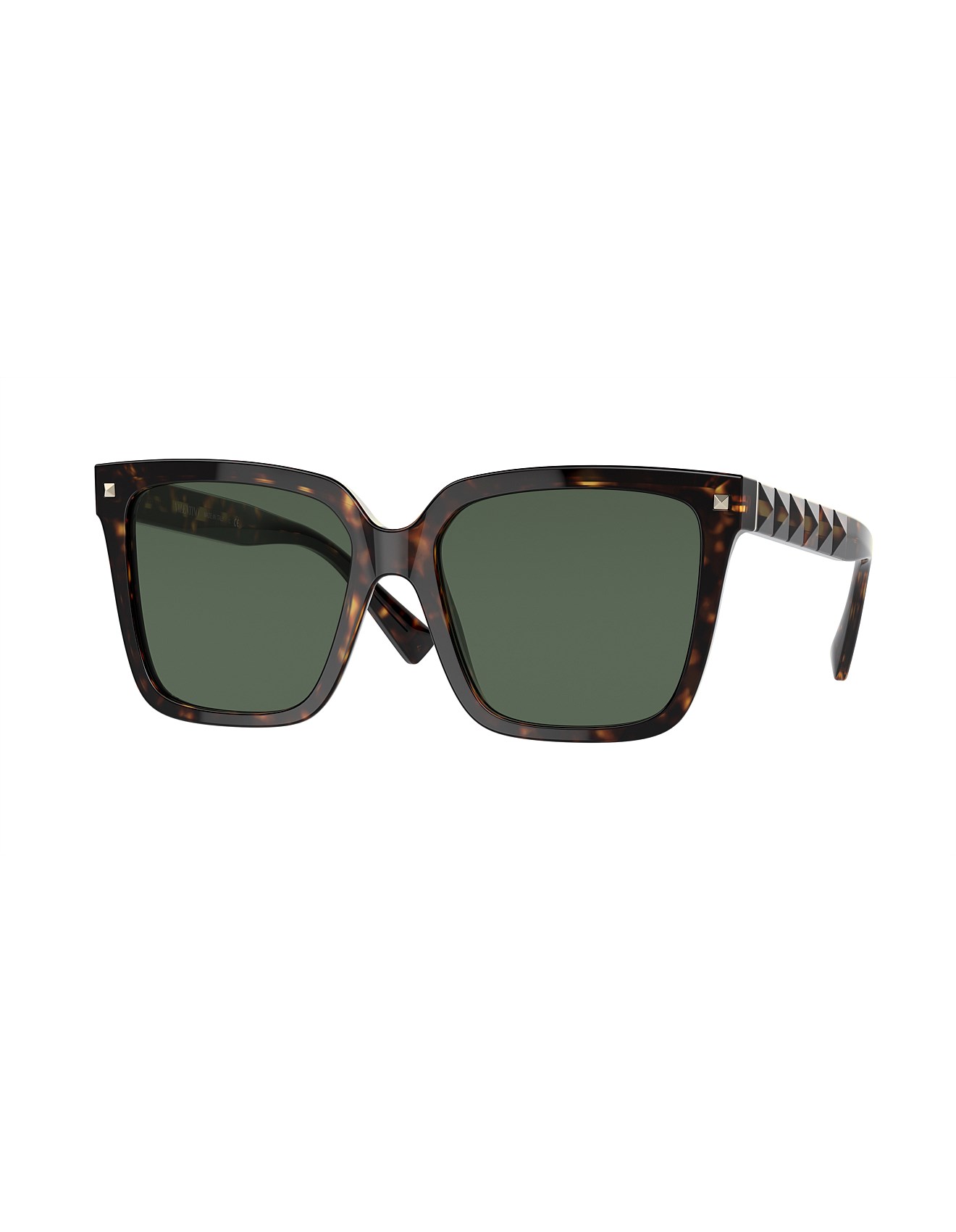 square brown acetate sunglasses