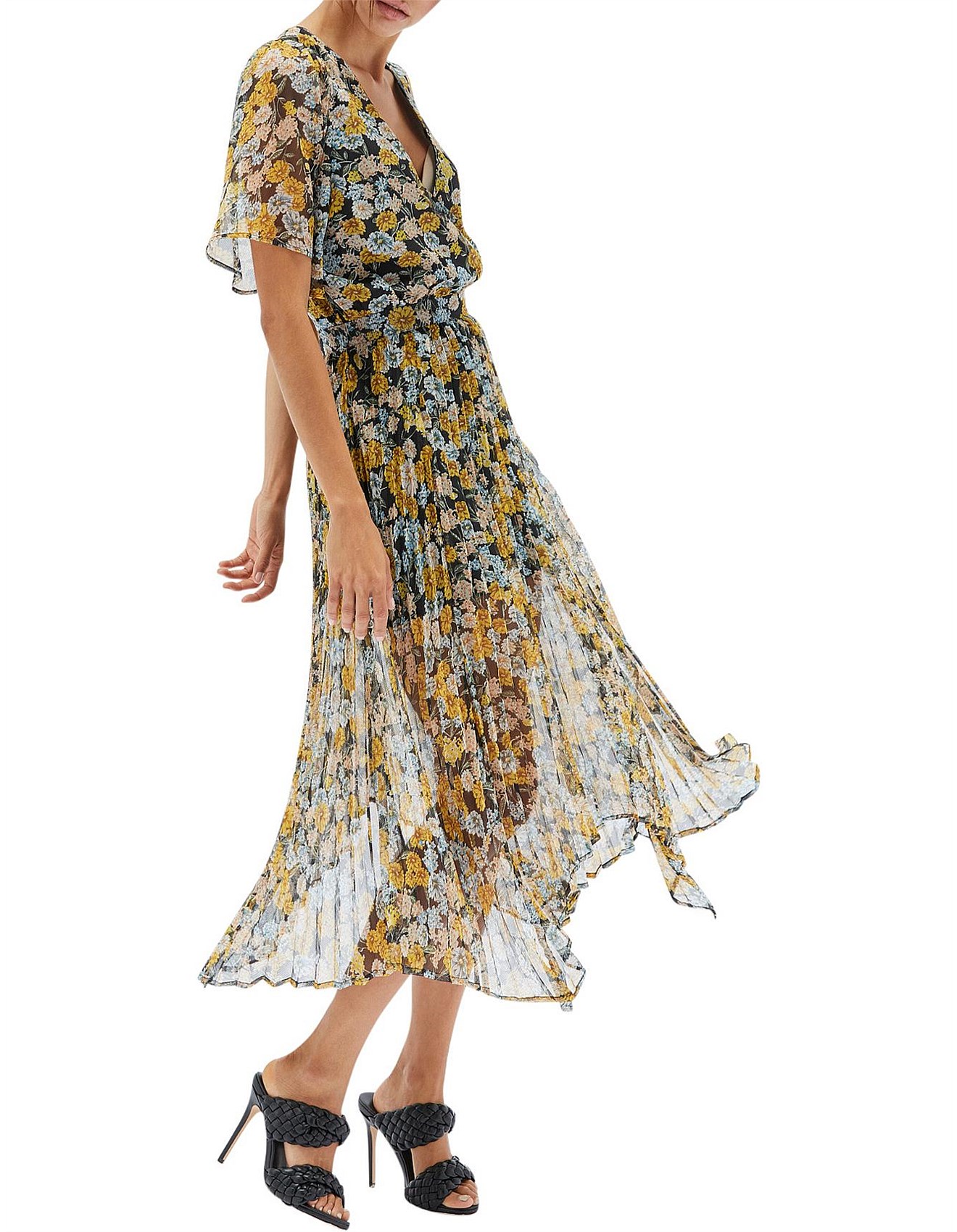 lipsy yellow floral dress