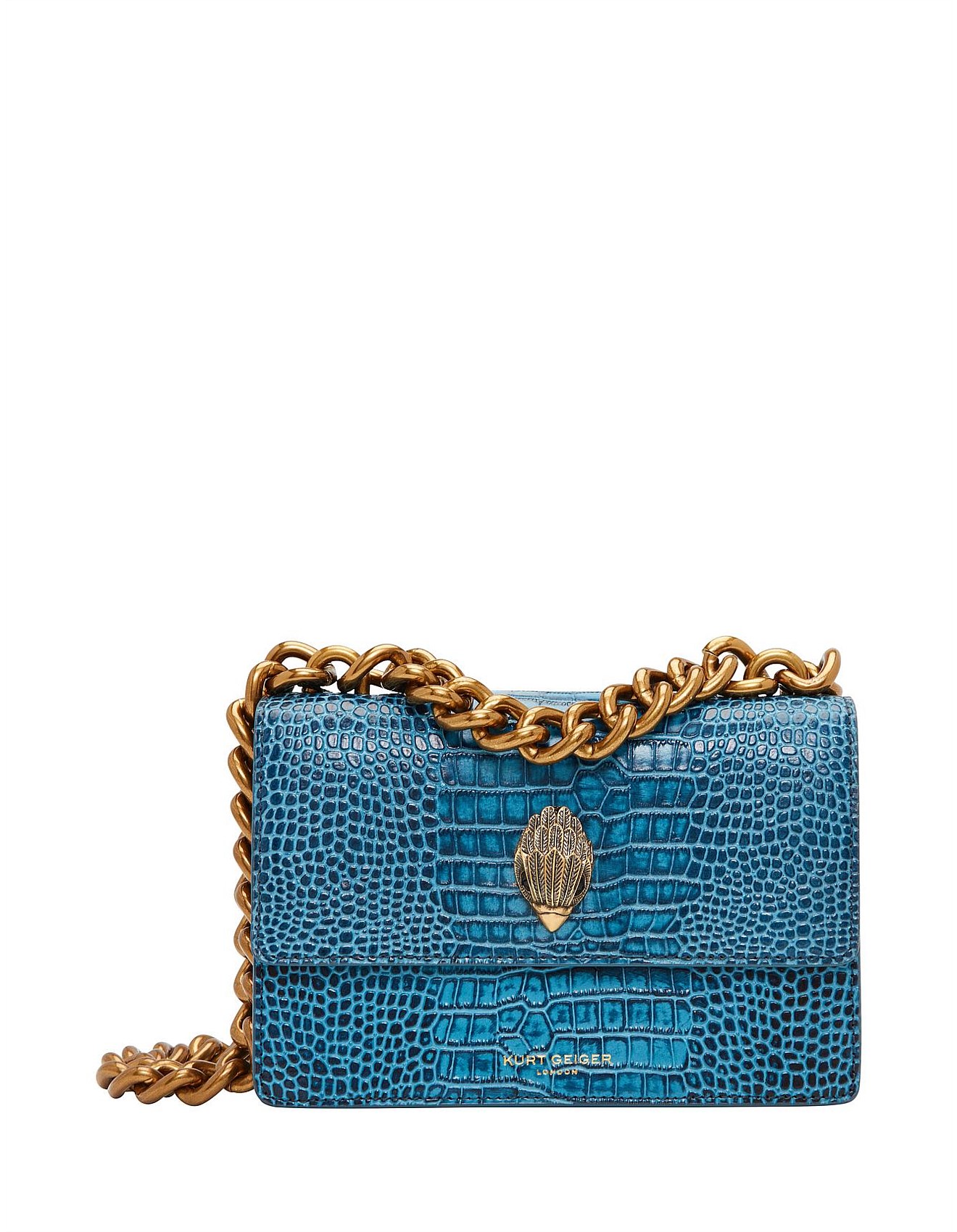 small blue crossbody bag