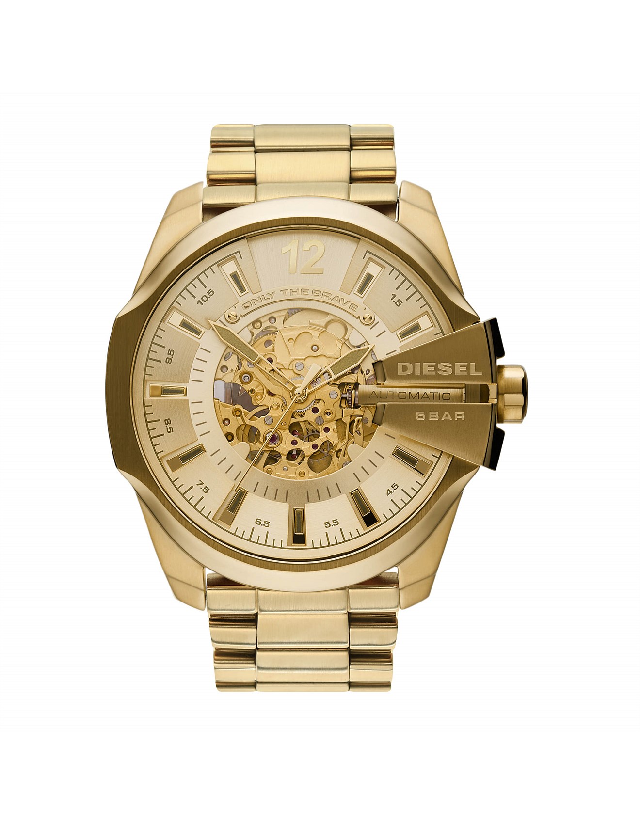 diesel mega chief gold watch