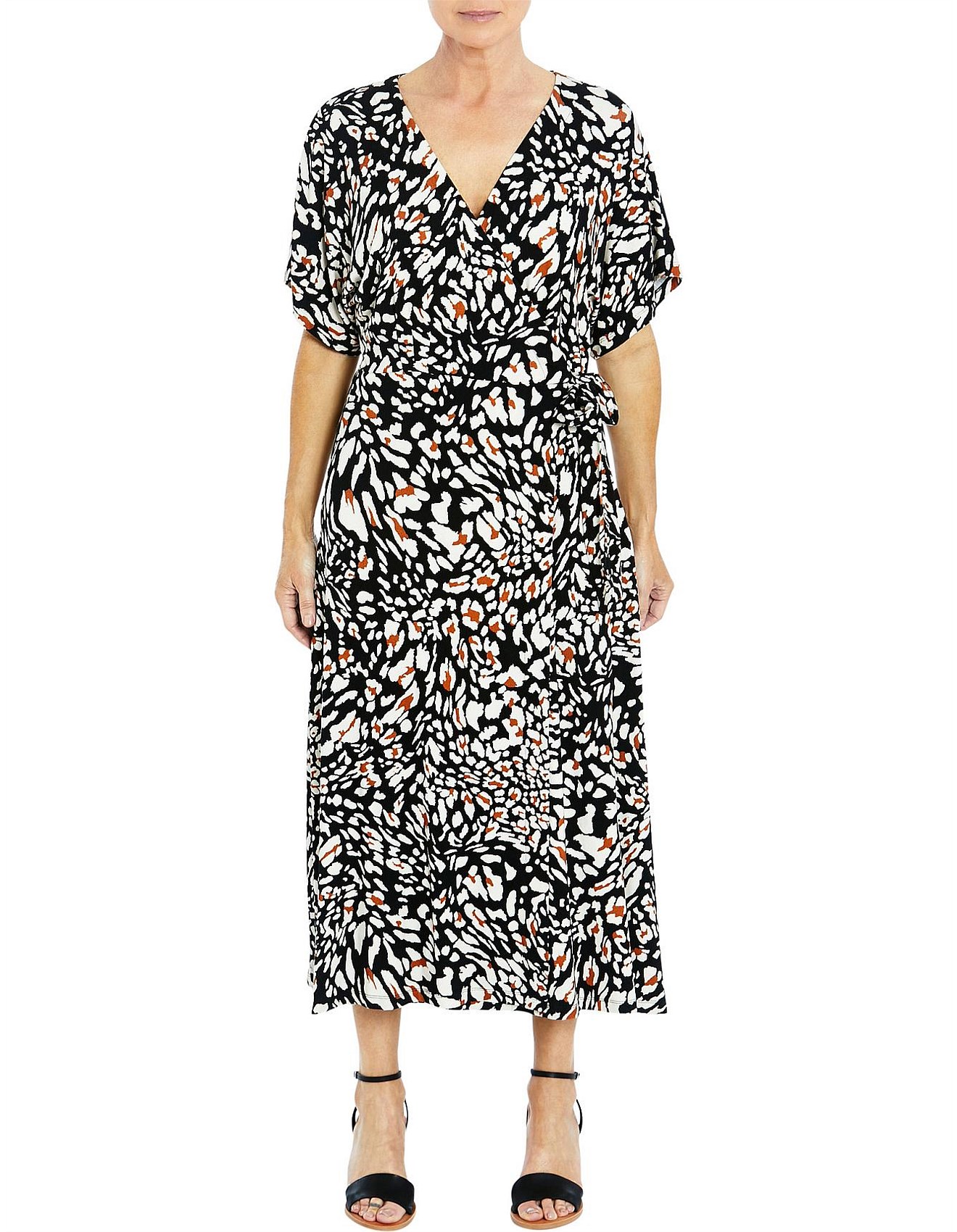 David jones shop wrap dress