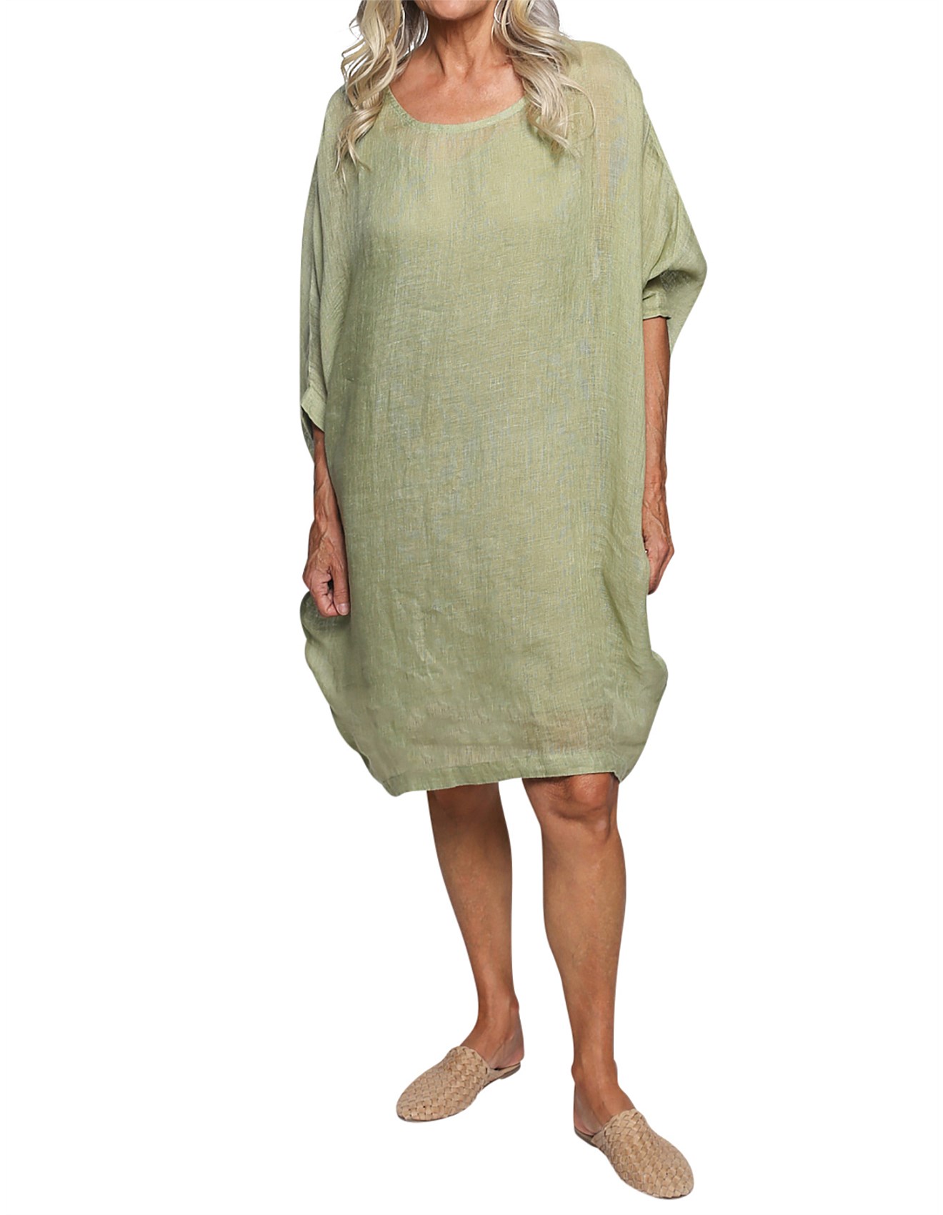 david jones linen dress