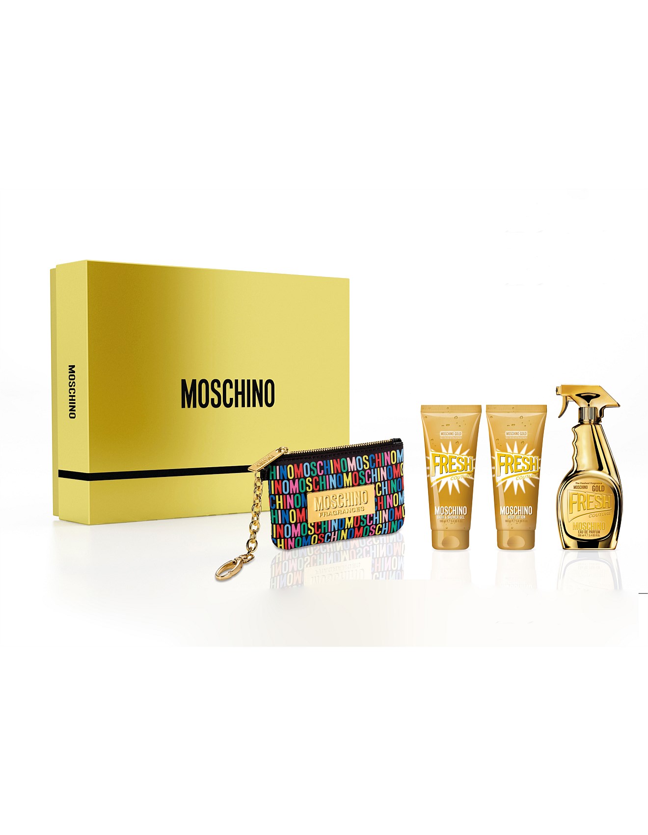 set moschino fresh gold