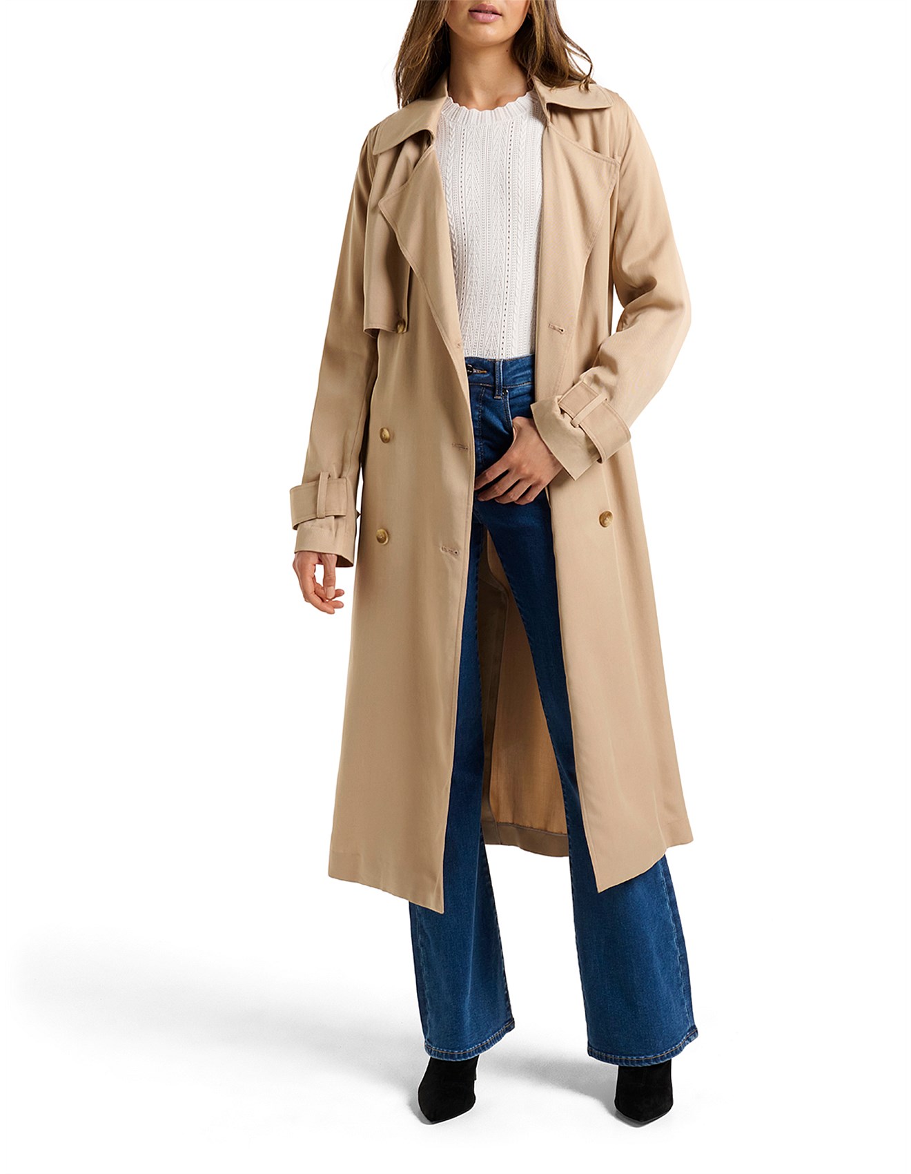 long soft trench coat