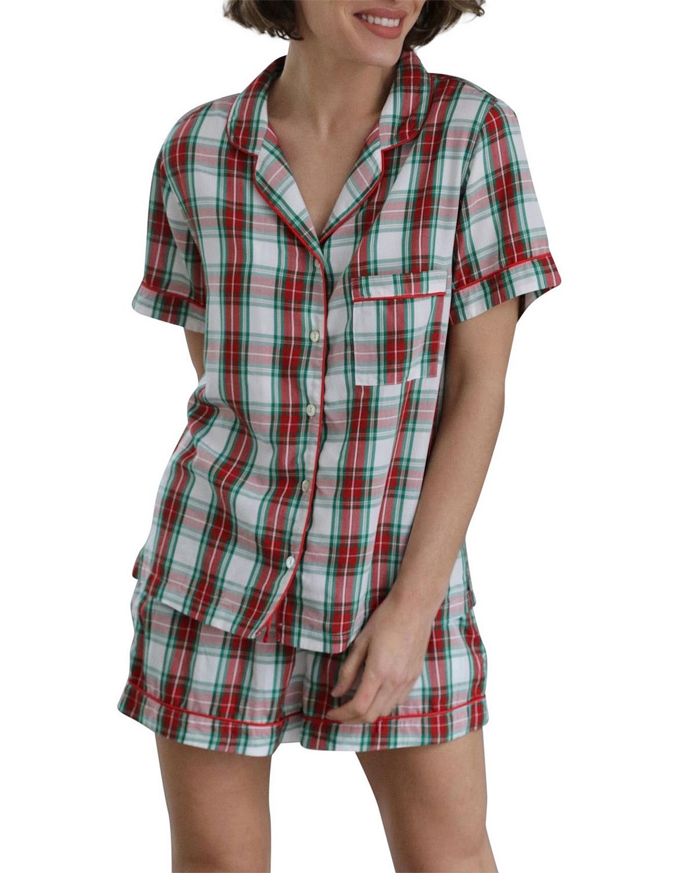 Homebodii Homebodii Christmas Check Womens Pyjama Set David Jones