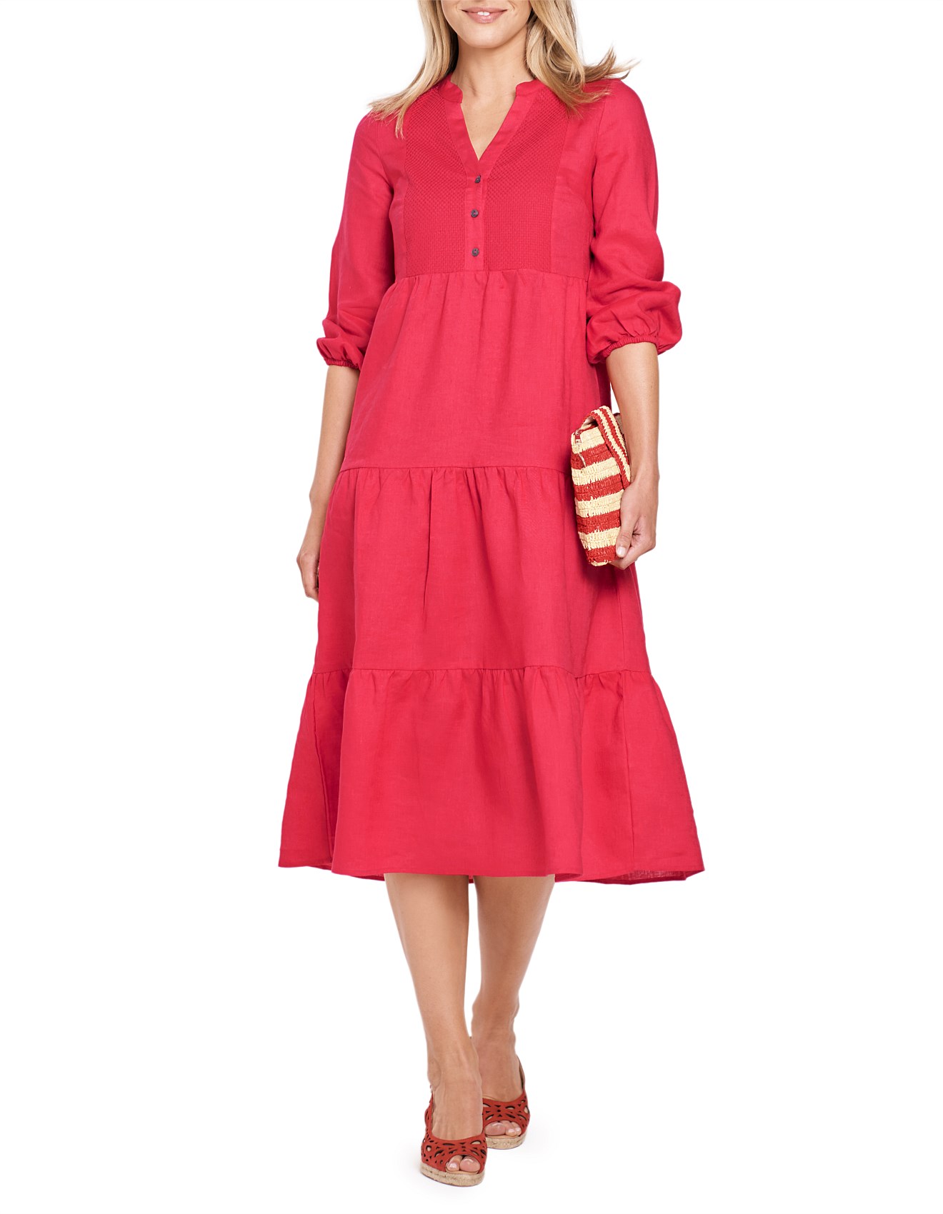 David jones 2024 linen dress