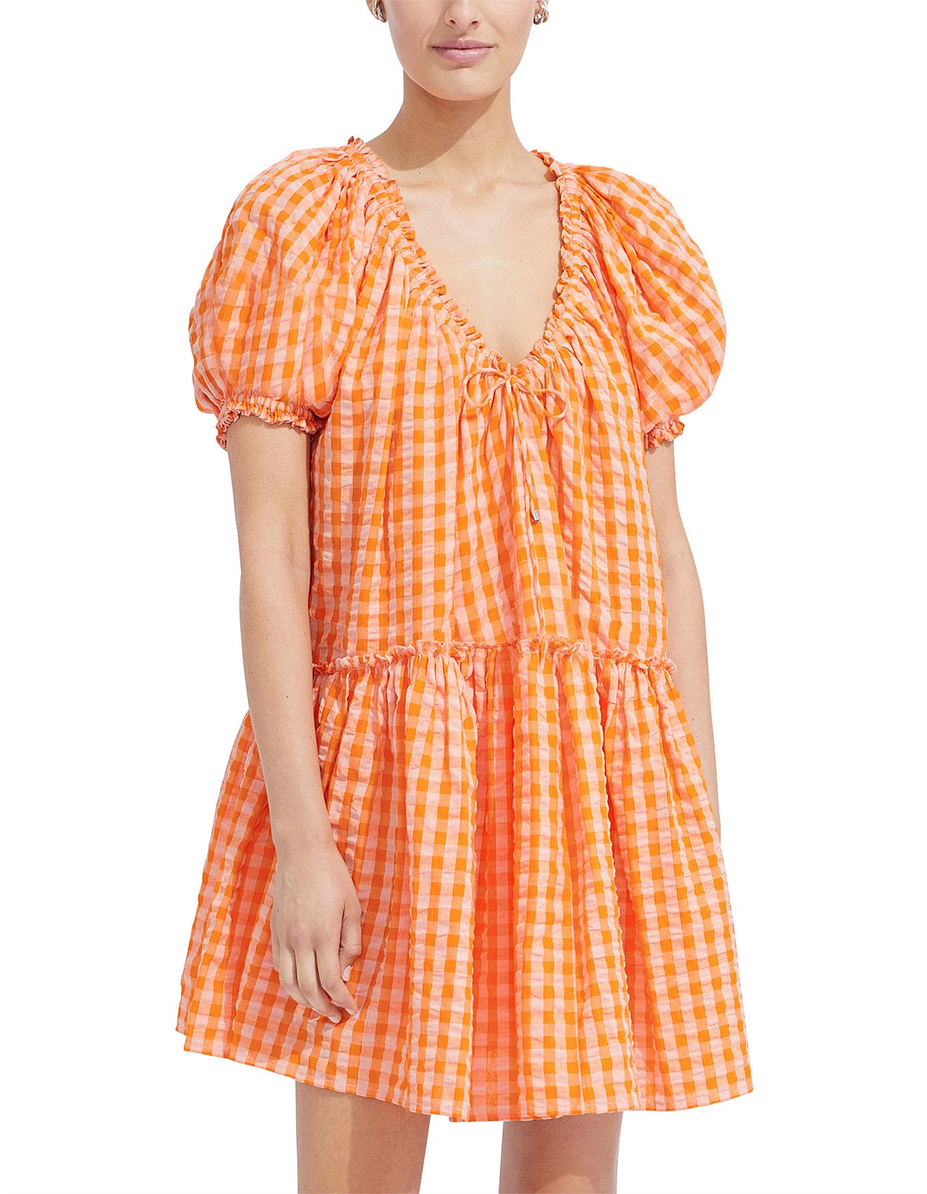 francesca's orange dress