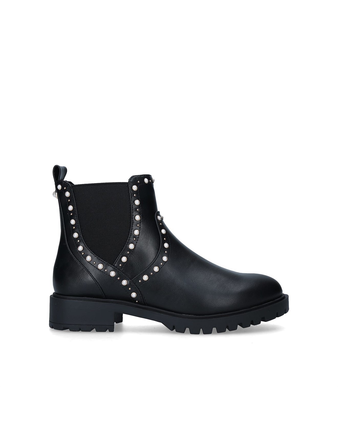 black studded boots for women