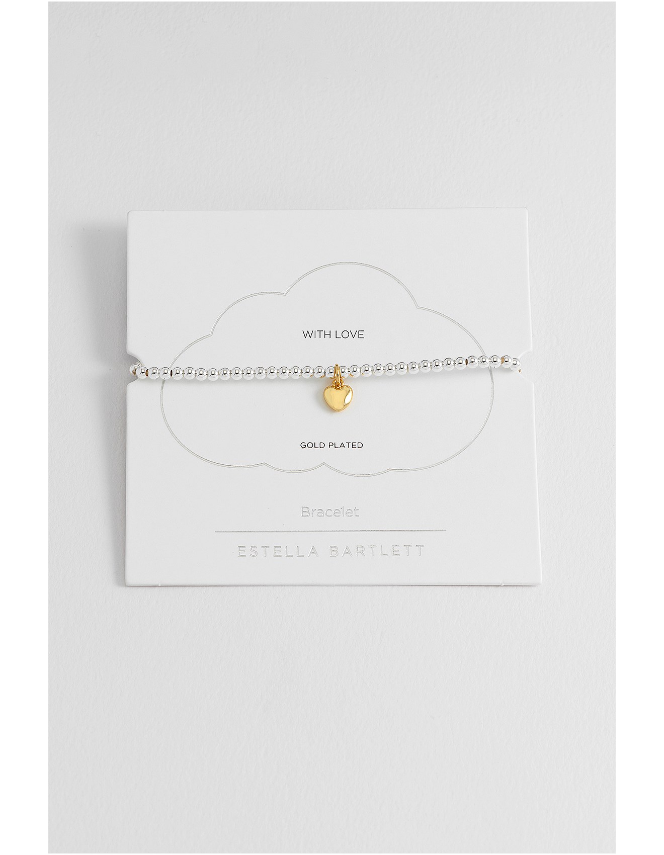 Estella Bartlett Puffed Heart Sienna Bracelet -Gold Plated | David Jones