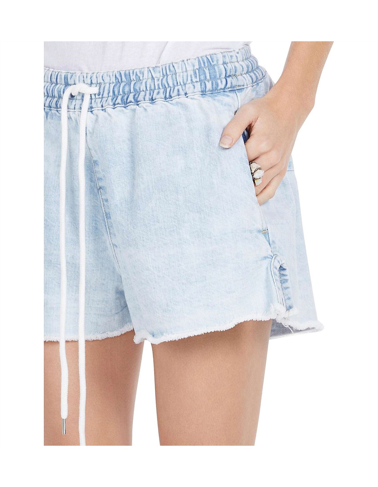 bassike denim shorts