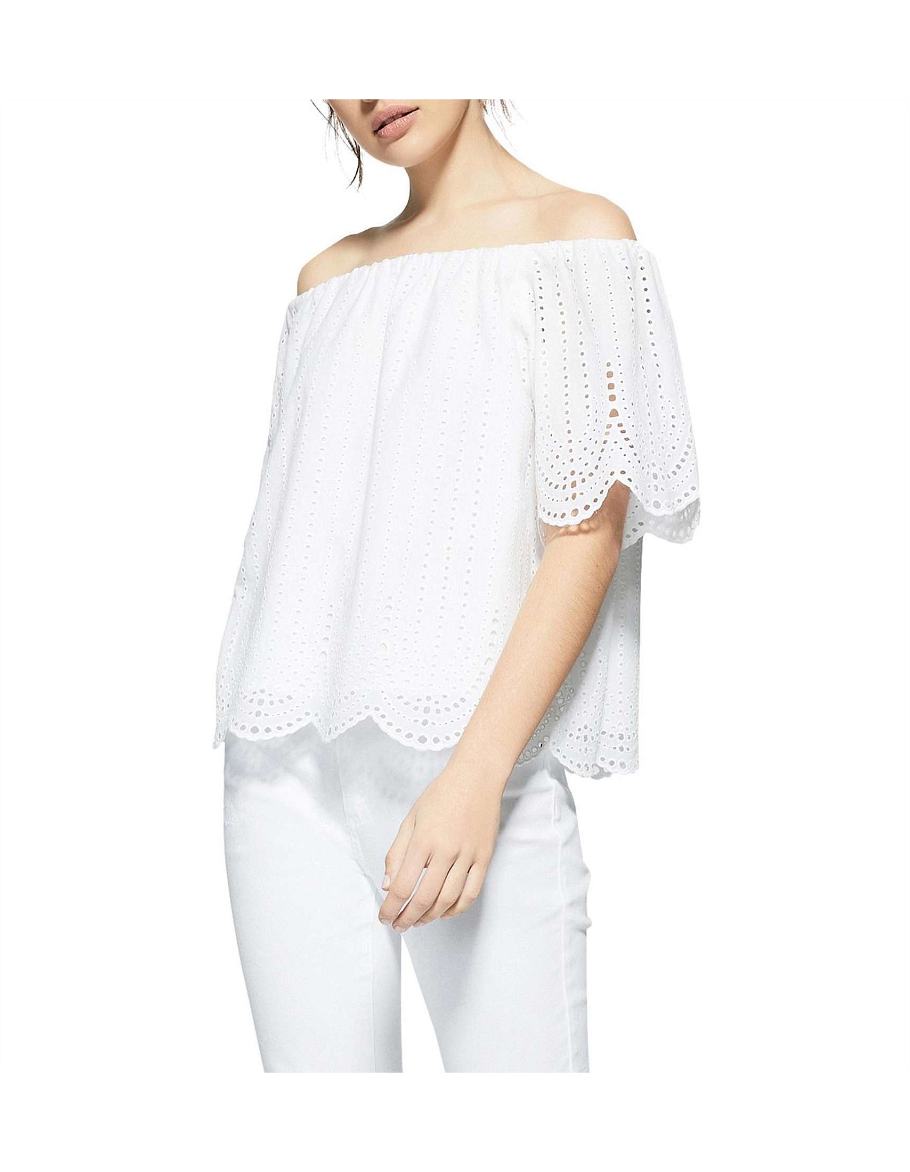 witchery broderie shirt