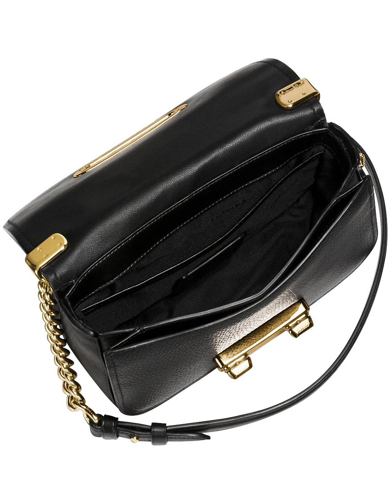 coach swagger shoulder bag black