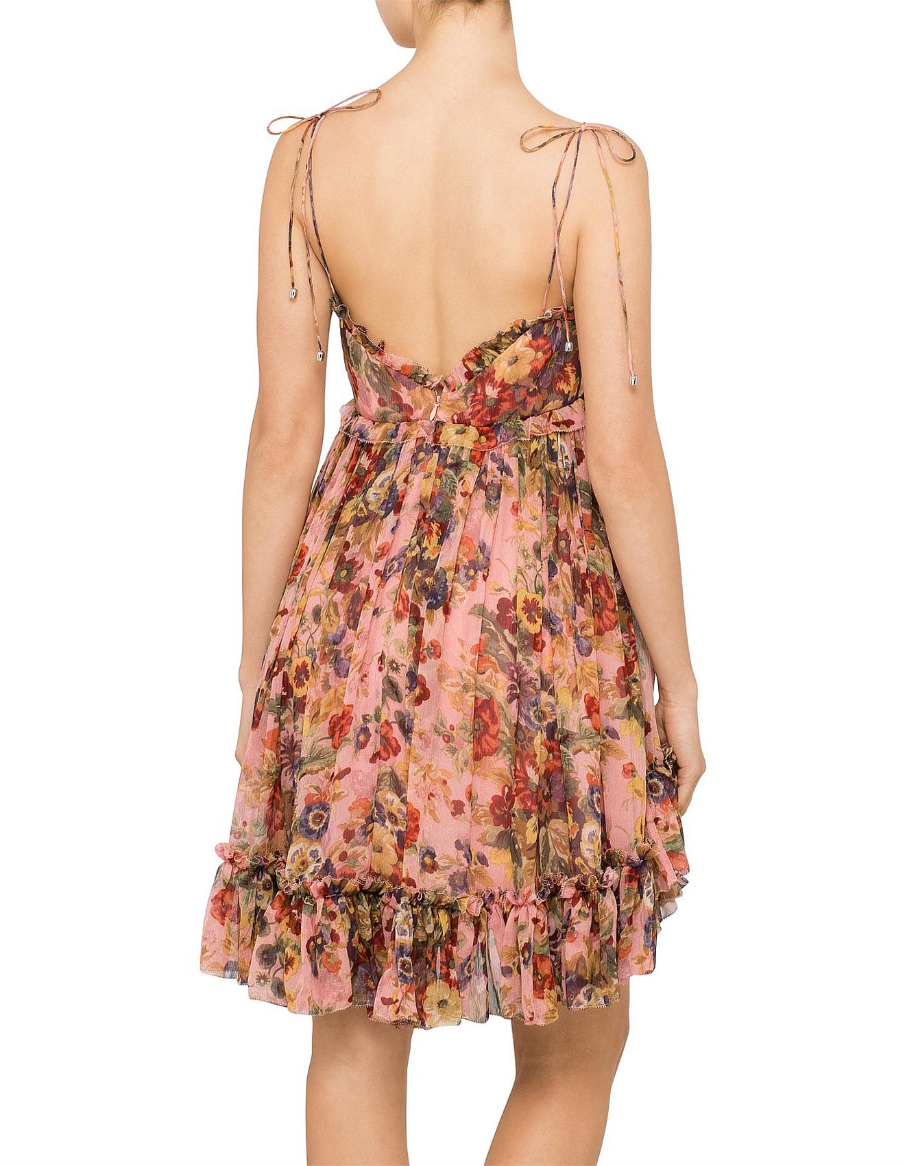 zimmermann lovelorn frill mini dress