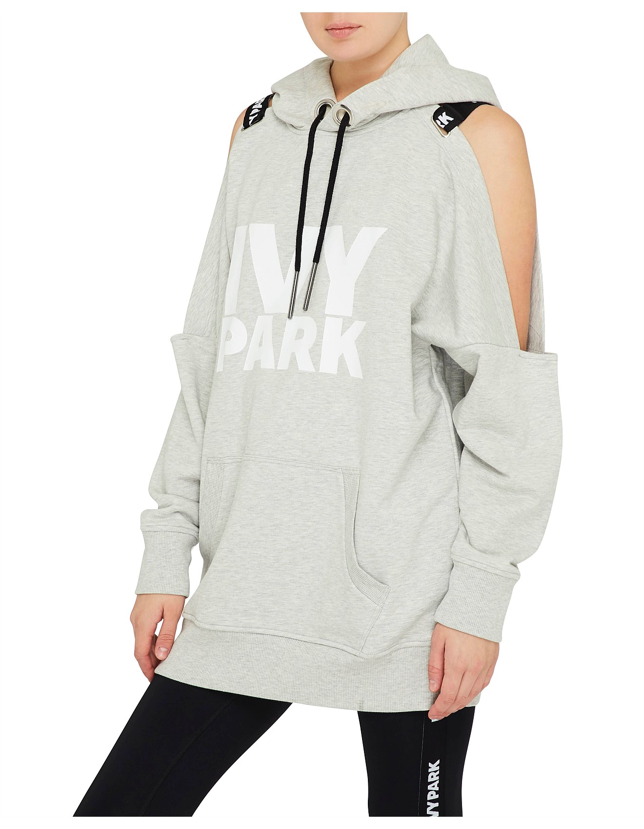 ivy park cold shoulder hoodie