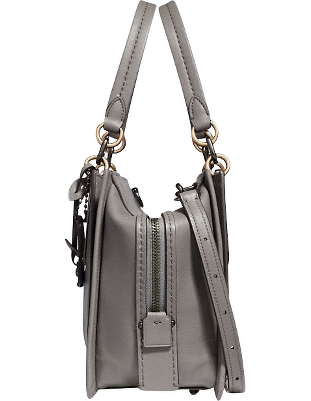 coach mixed leather dreamer shoulder bag