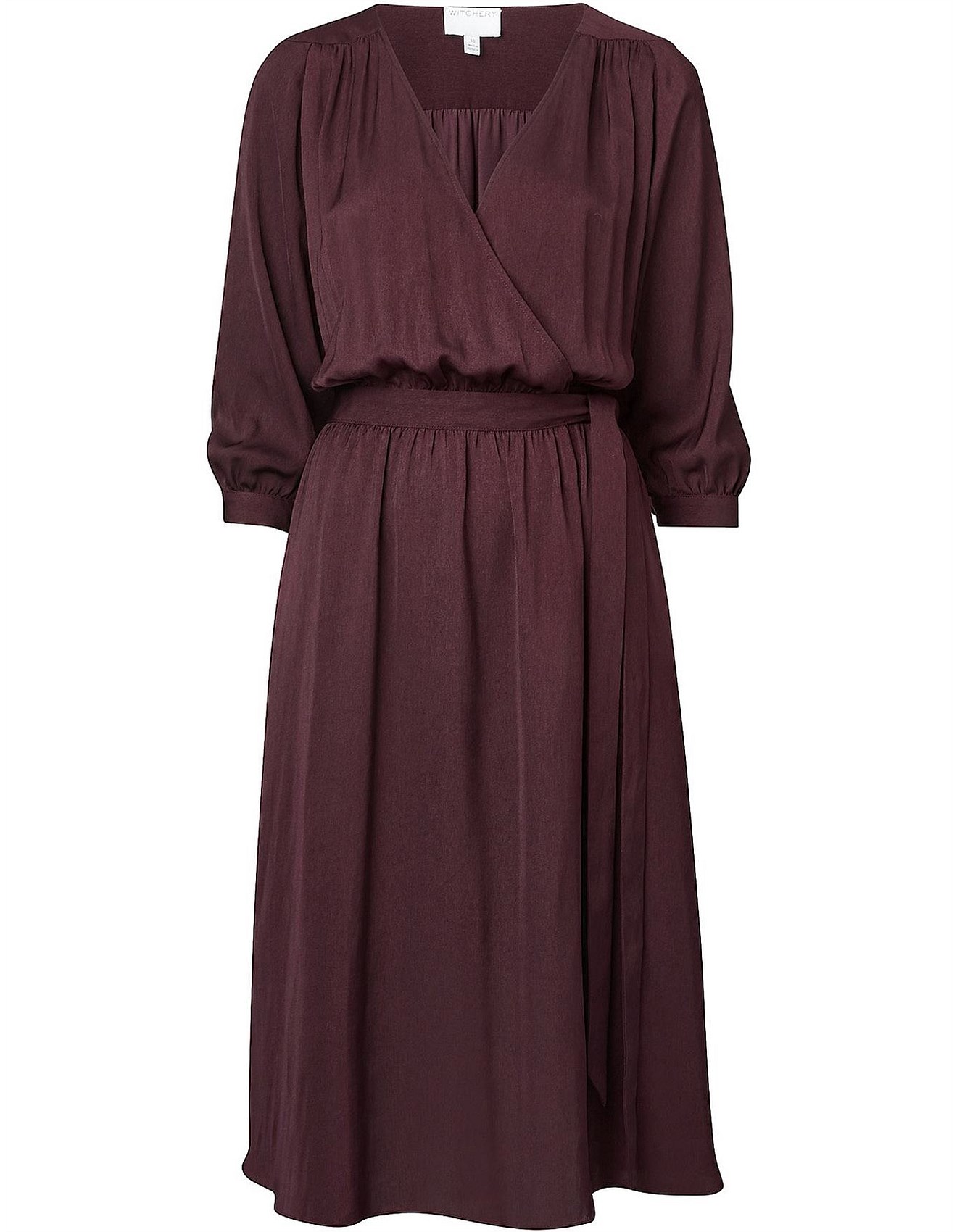 witchery burgundy dress