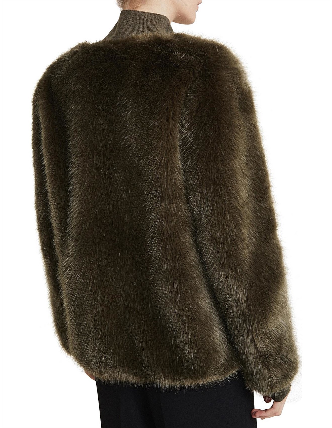 faux fur jacket david jones