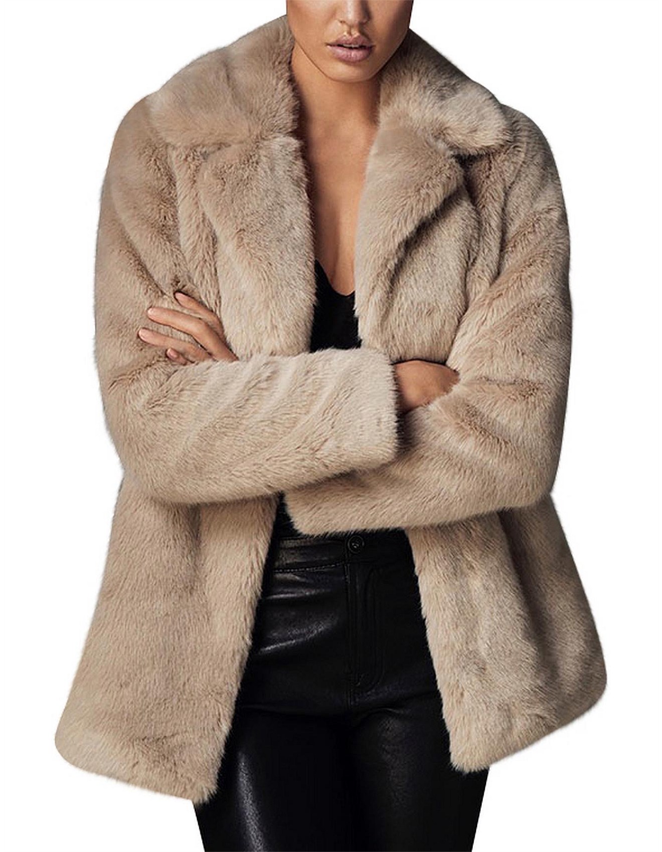 faux fur jacket david jones