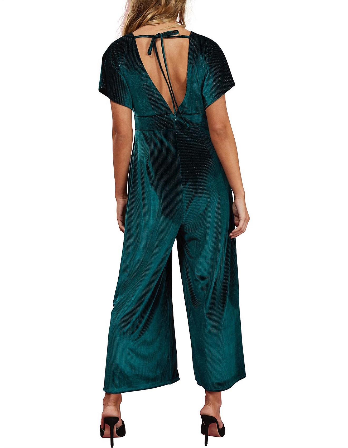 minkpink velvet jumpsuit