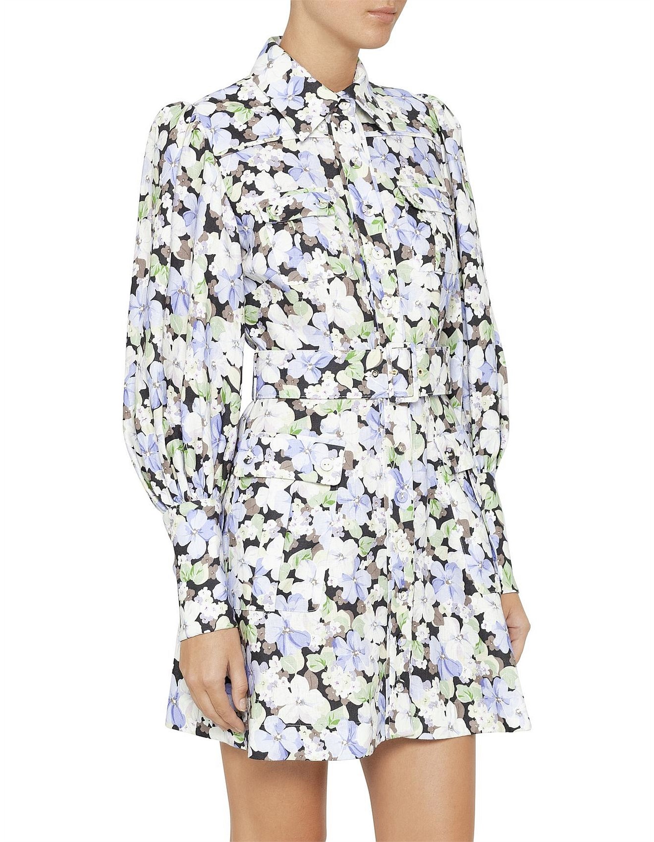 zimmermann ninety six shirt dress pansy