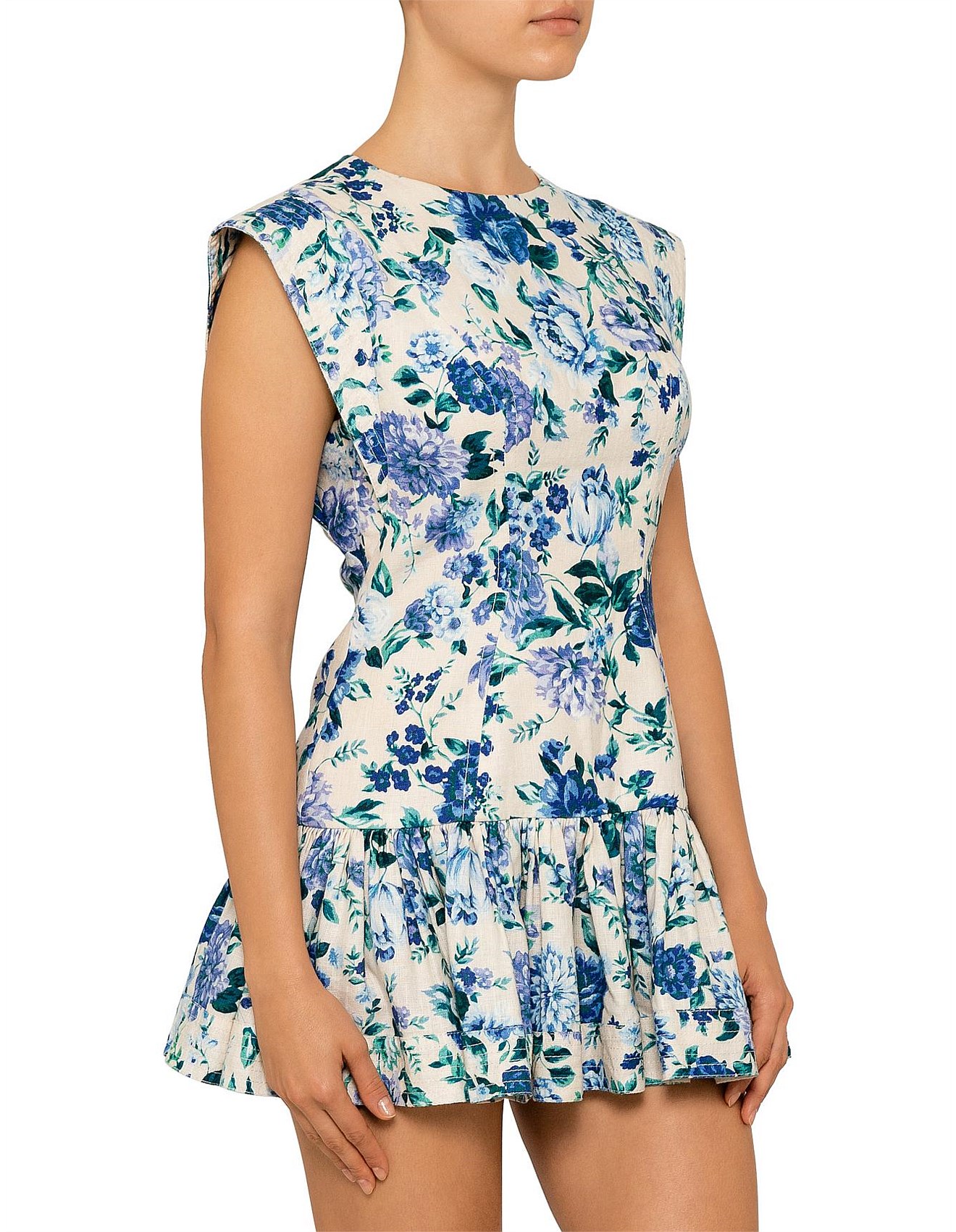 moncur flounce short dress