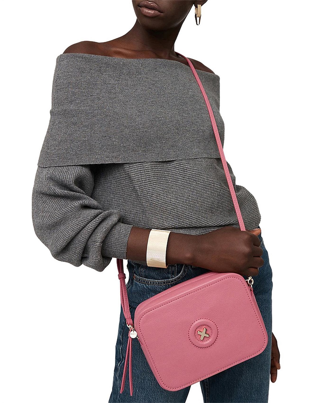 mimco daydream hip bag pink