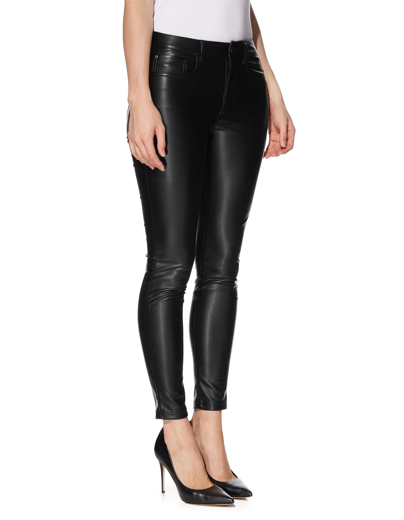 guess butter faux leather pants