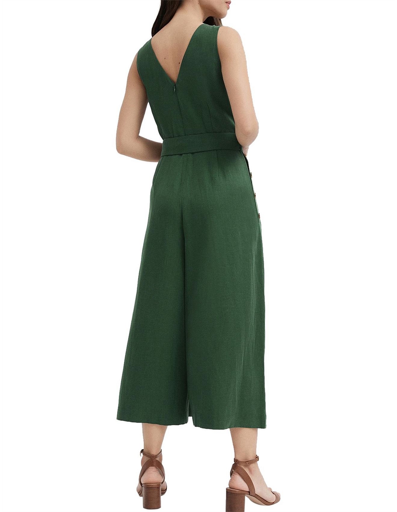 witchery green jumpsuit