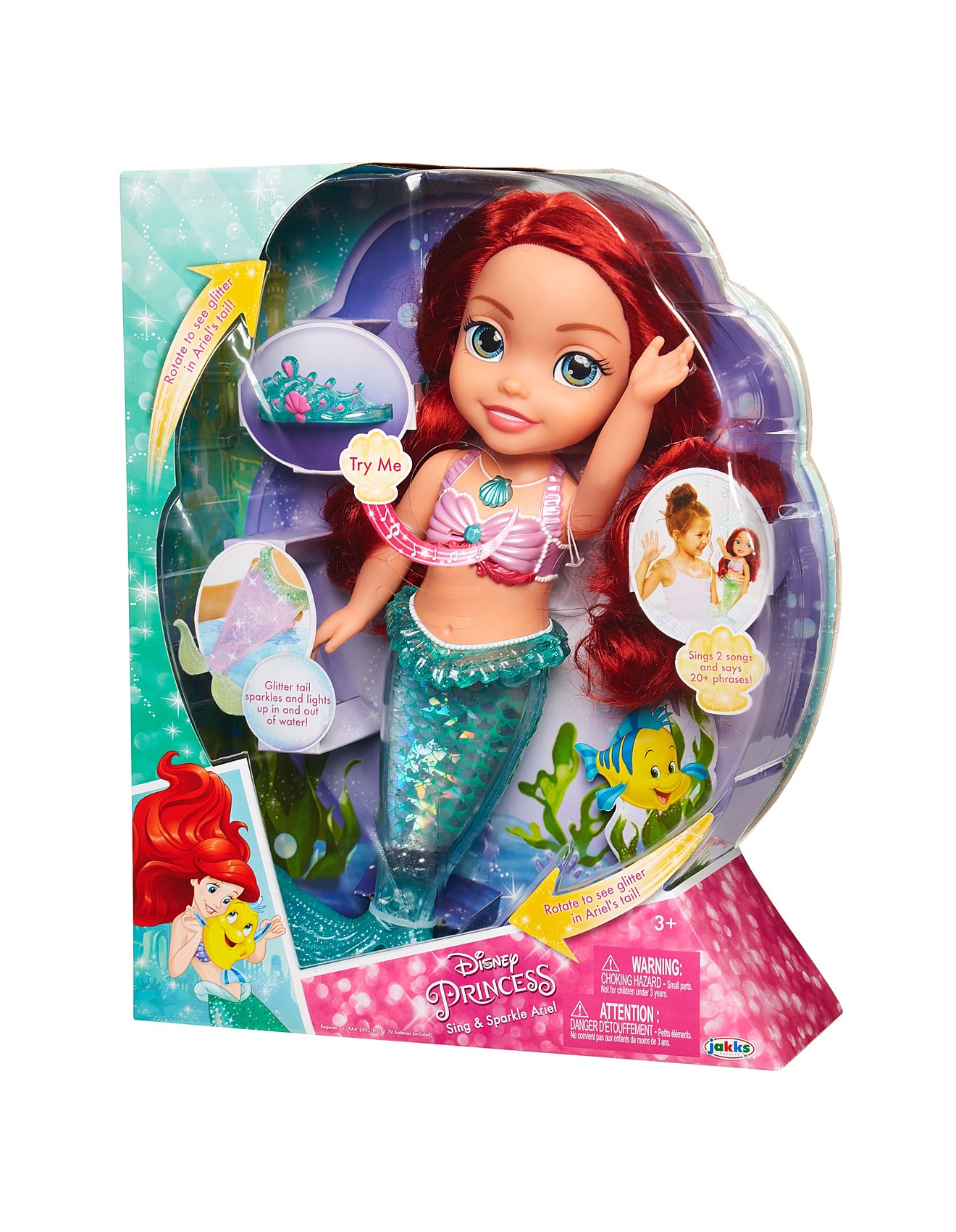 sing and sparkle ariel doll