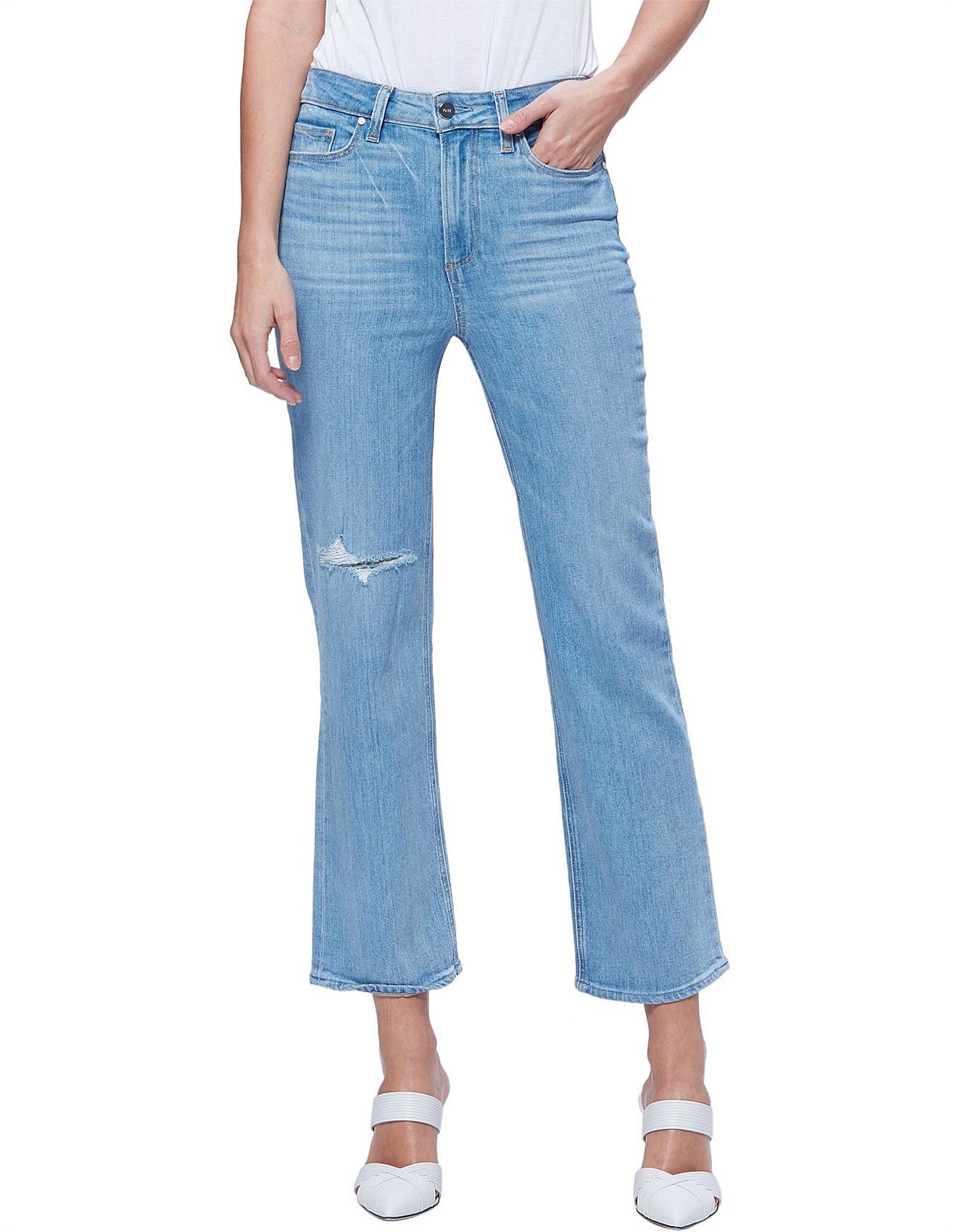 ankle flare jeans